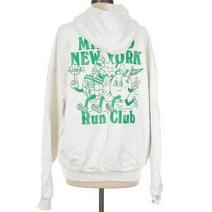 Minted New York Run Club Hoodie White Green Medium
